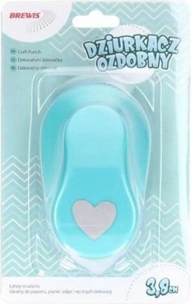 Perforatrice motif coeur 3,8 cm MIX scrapbooking - Réf 4820
