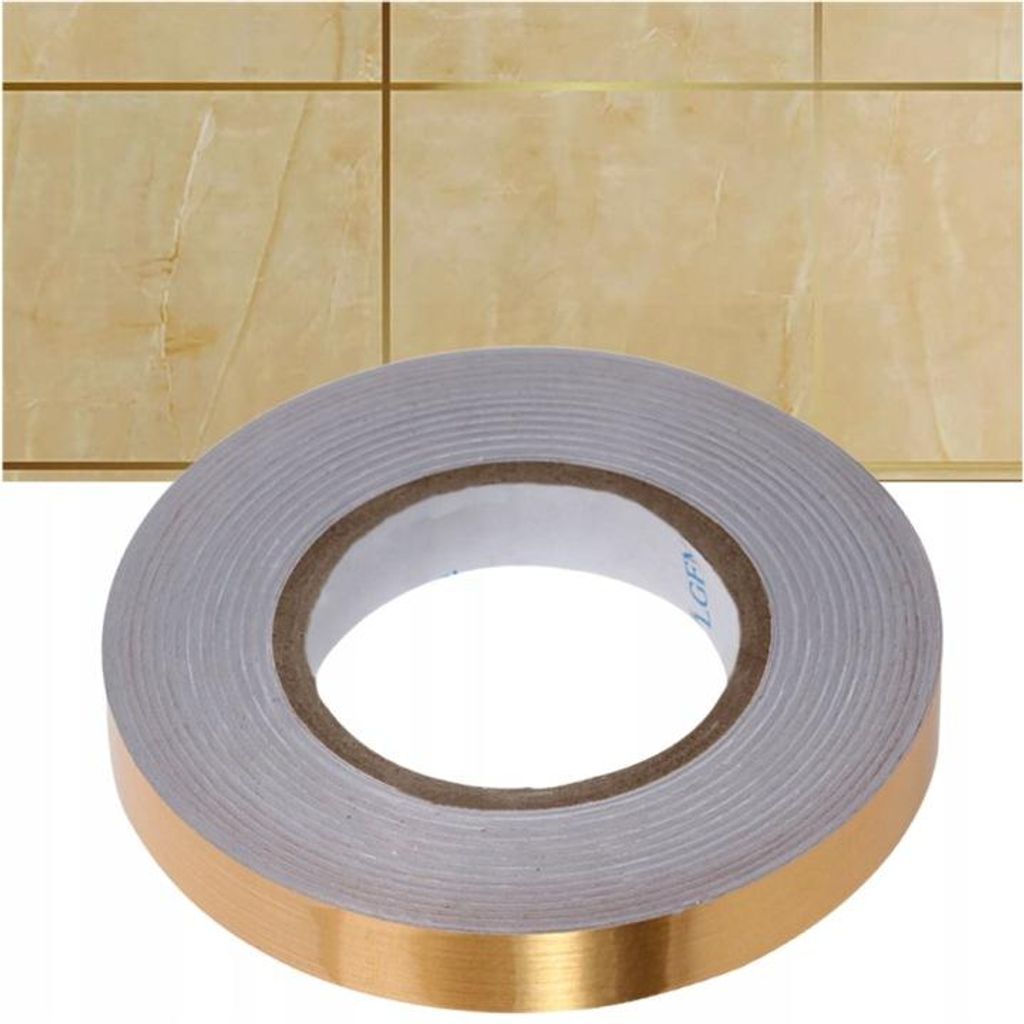 Selbstklebendes Zierband 50 m × 2 cm, Gold, PVC Dekorband, Produktbild 