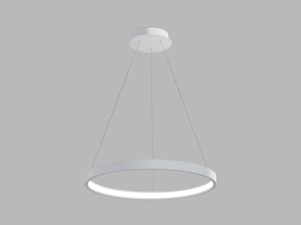 Lustre LED Circulaire CIRO 60 Blanc Dimmable DALI pour Salon et Bureau