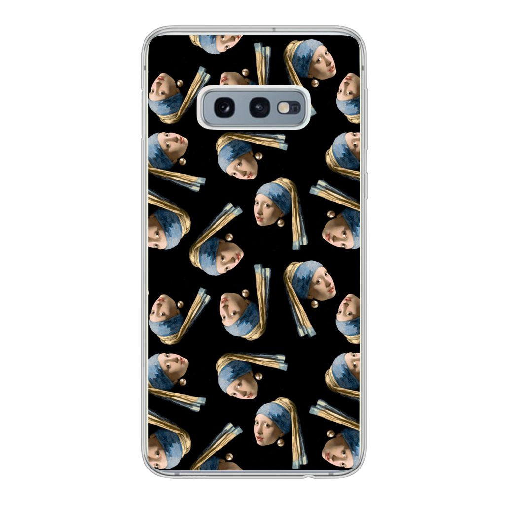 MuchoWow Handyhülle Schutzhülle Hülle für Samsung Galaxy S10e Das Mädchen mit dem Perlenohrring - Muster - Vermeer Silikon Softcase Handy H...