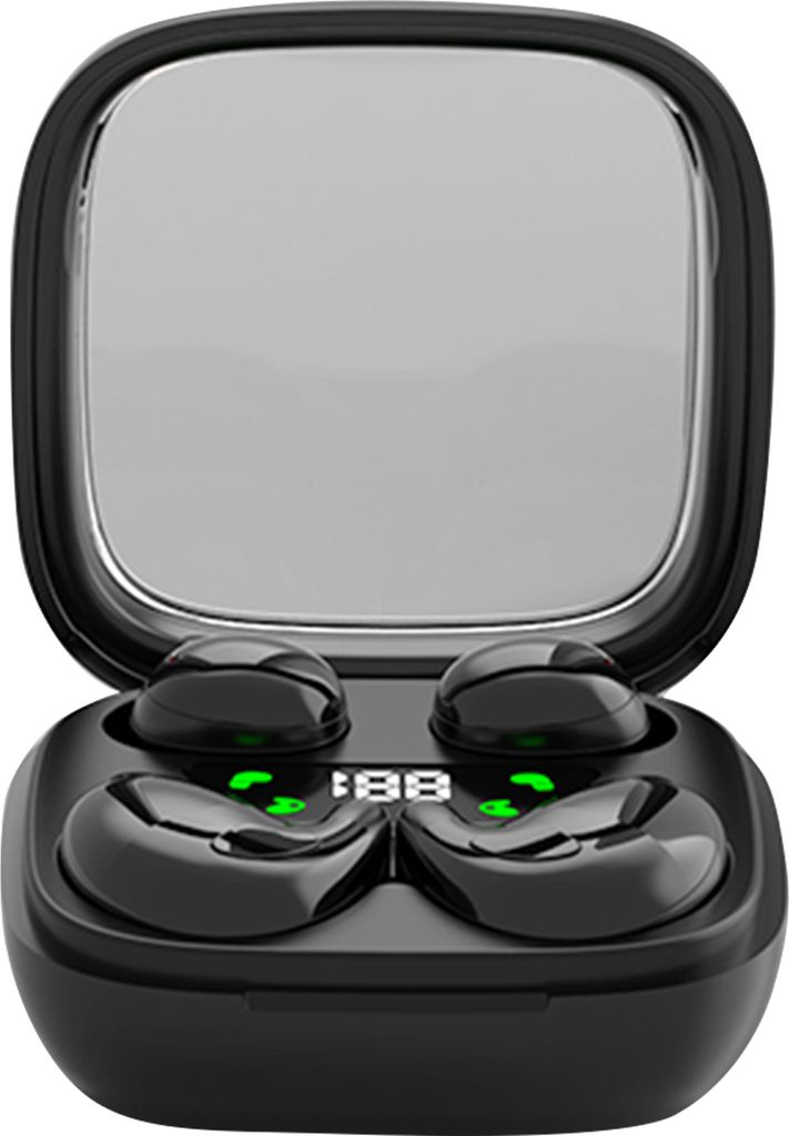 MD38 In-Ear-Kopfhoerer, kabellos, BT5.3, Sport-Ohrhoerer mit Rauschunterdrueckung, mit 280 mAh Ladeetui, Stromanzeige