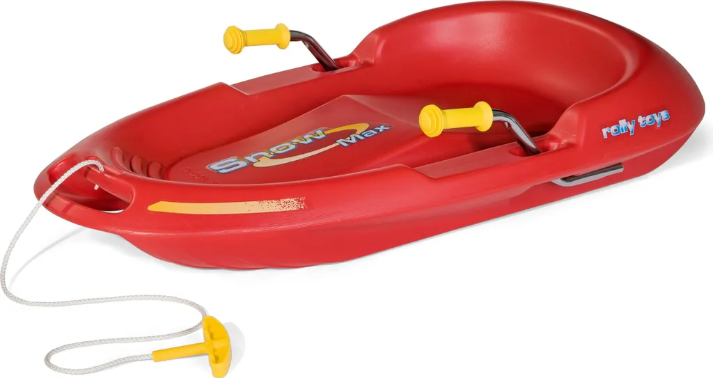 Bobsleigh Snow Max Rouge Haute Résistance avec Système de Direction