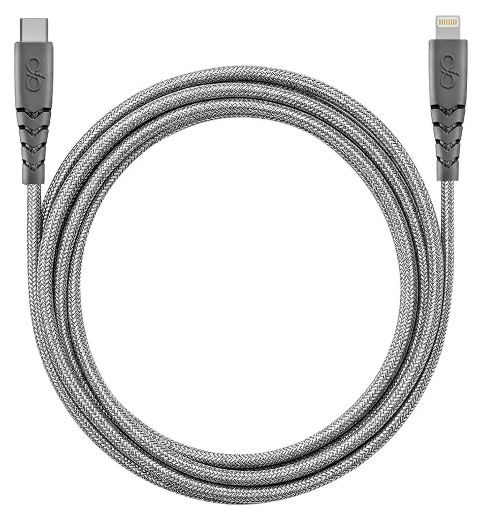Câble Lightning 2m Force Power USB-C Gris pour Charge Rapide iPhone - 2