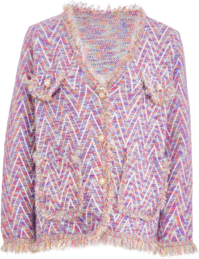 CARNEA damen strickjacke - lavendel, M