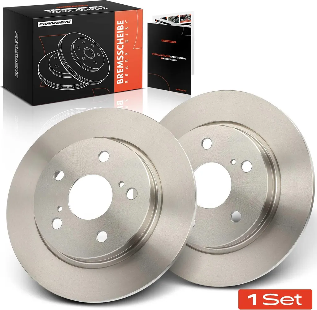 Paire de Disques de Frein Arrière pour Toyota Auris Break et Corolla