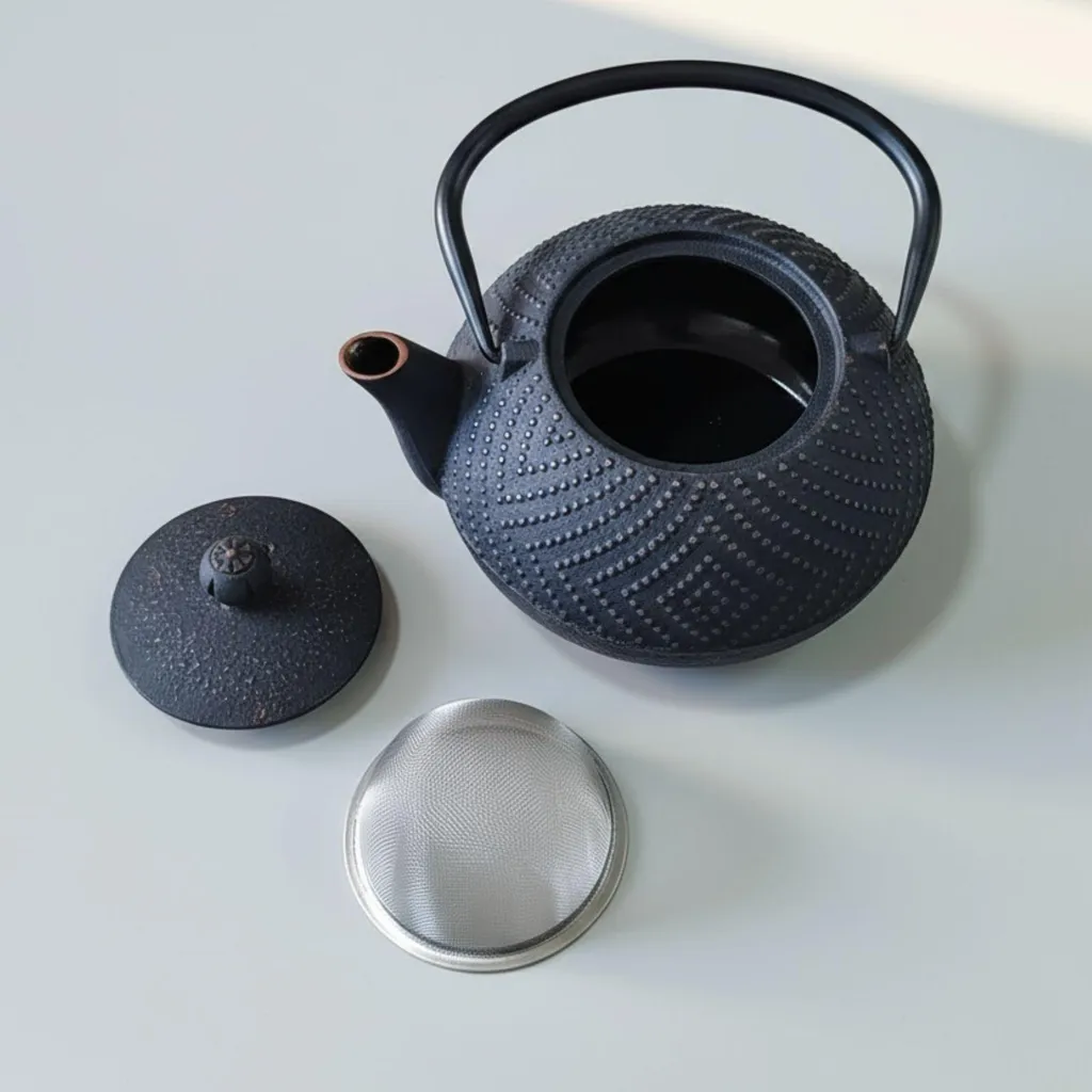 KAMIN Teiera Ghisa 900 ml | Bollitore Design con Infusore Integrato - 3