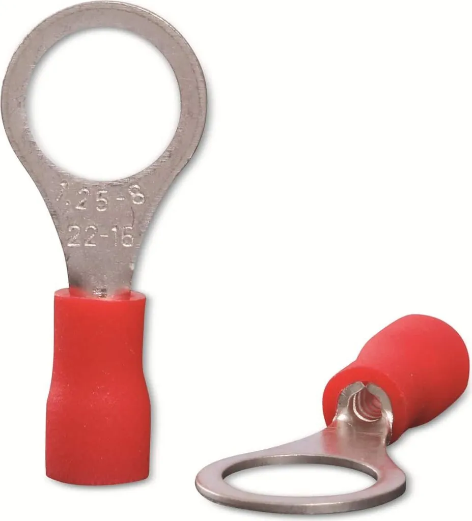 Capocorda Quadrios 22C444 Rosso M8 1.5mm² - Per Fai da Te e Officina