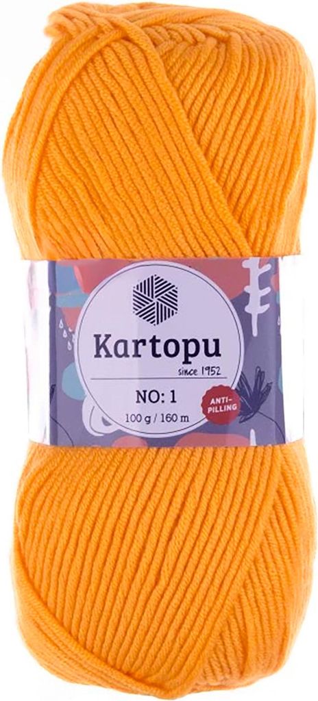 100g Strickwolle Kartopu NO:1 Polyacryl-Wolle Anti Pilling Effekt
