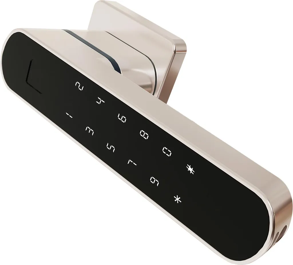 Poignée de Porte Électronique Code et Empreinte pour Chambre et Bureau