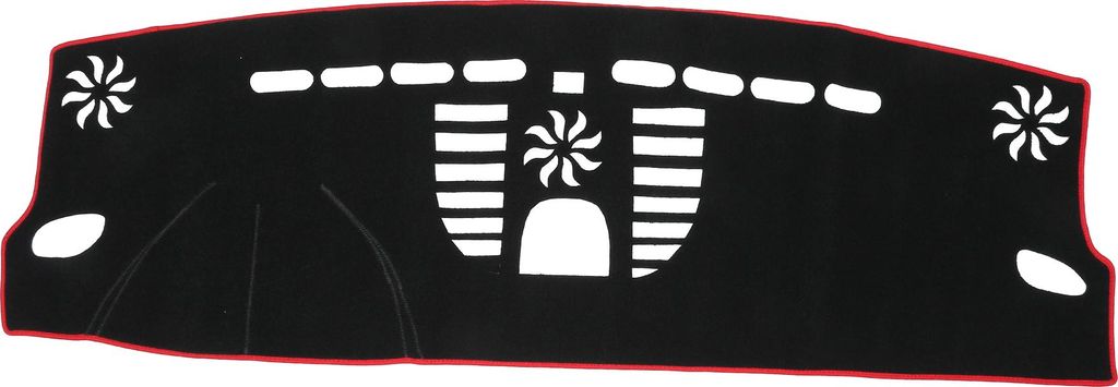 Armaturenbrett Abdeckung Mittel Konsole Rutschfest Armaturenbrett Teppich Matte für Porsche Macan 2015-2020 Hohe Konfiguration Polyester Schwarz R...