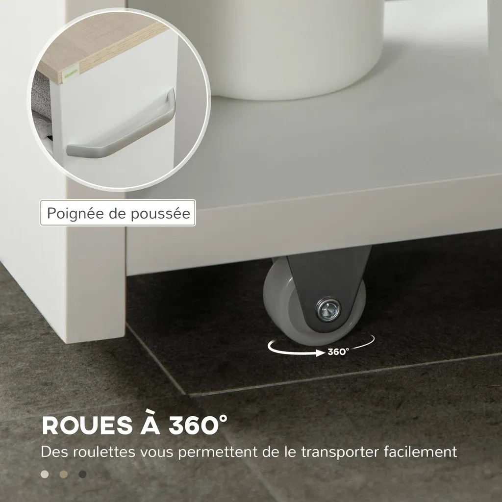 Desserte de cuisine étroite 3 niveaux pour optimiser vos petits espaces - 7
