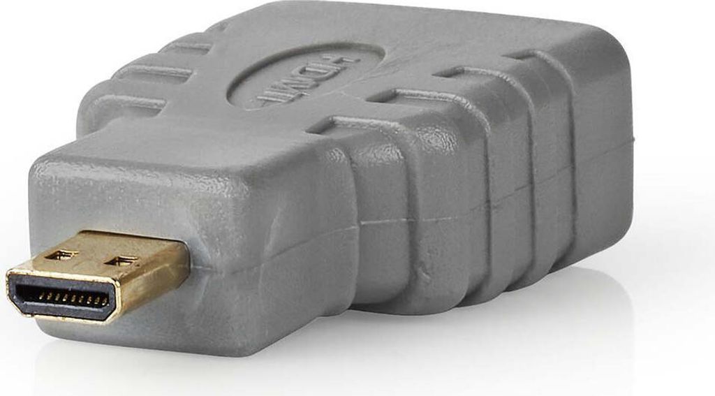 Bandridge, Micro-HDMI-Adapter Stecker auf HDMI Buchse BVP130, Grau