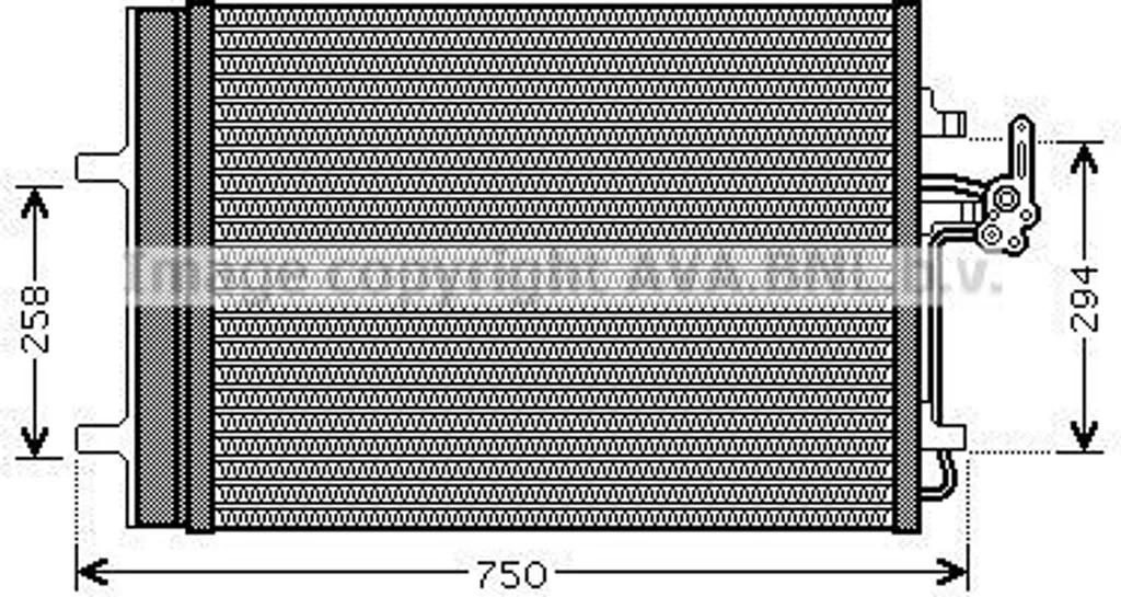 PRASCO FDA5427D Condenseur de climatisation OE 1405365 pour Ford et Volvo