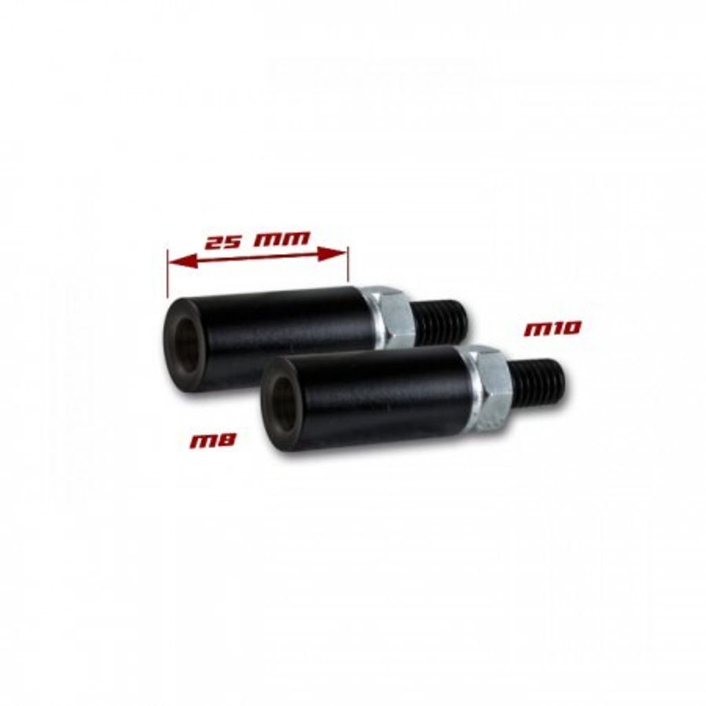Rallonge de clignotant en acier M8 sur M10 x 1.25 Image du produit 