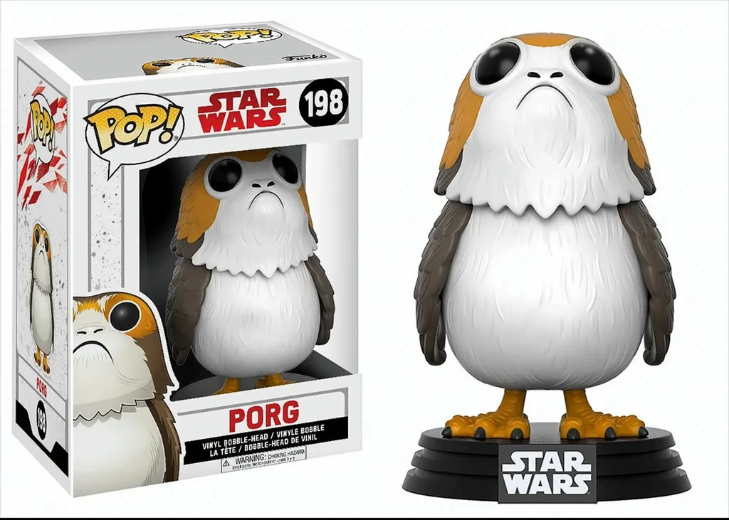 Star Wars Figurine Pop Porg 198 Objet de Collection pour Bureau Geek