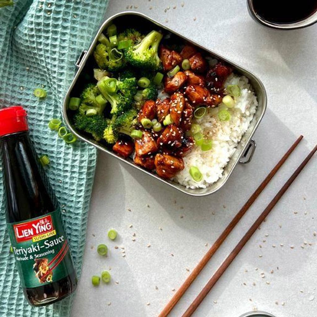 Lien Ying Teriyaki-Sauce 200 Ml Flasche  Vegan Lactosefrei  Produktbild 