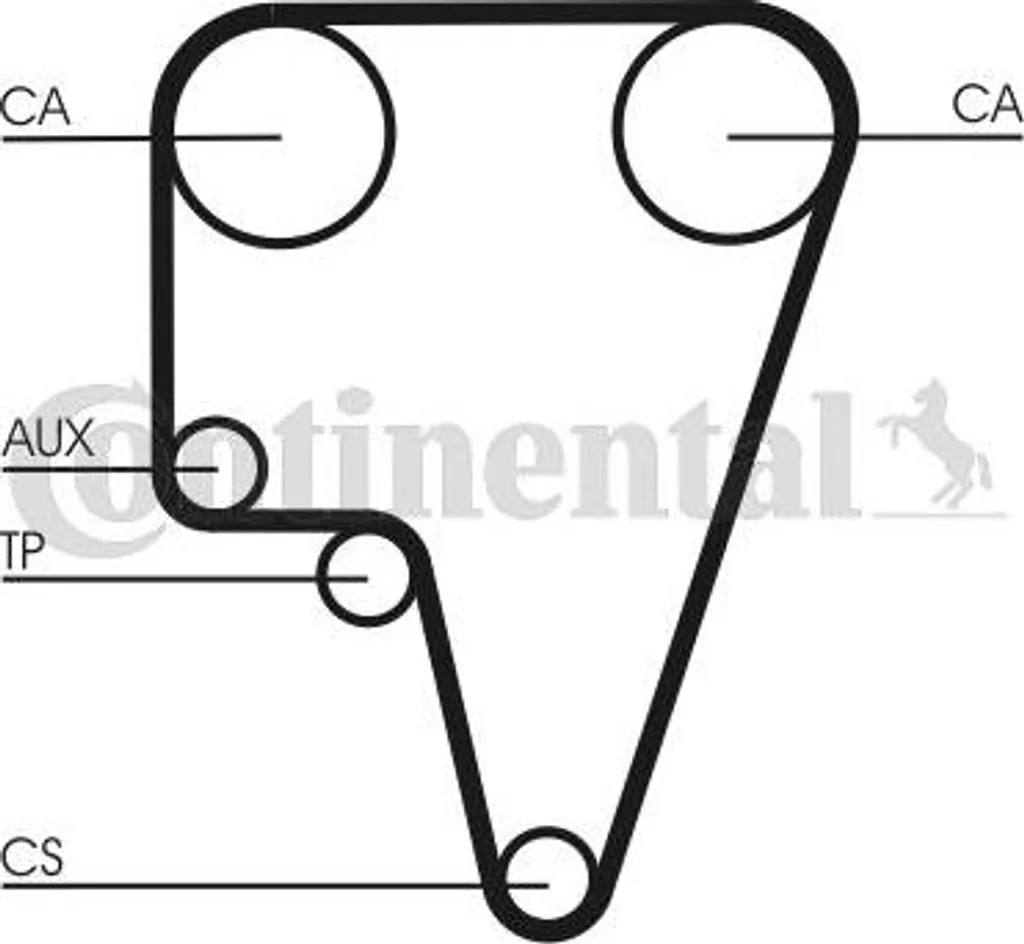 Courroie dentée Continental CT575 OE 119130310500 pour Alfa Romeo 164