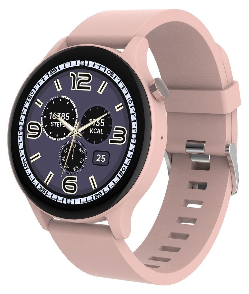 Montre connectée Bluetooth rose/beige Image du produit 