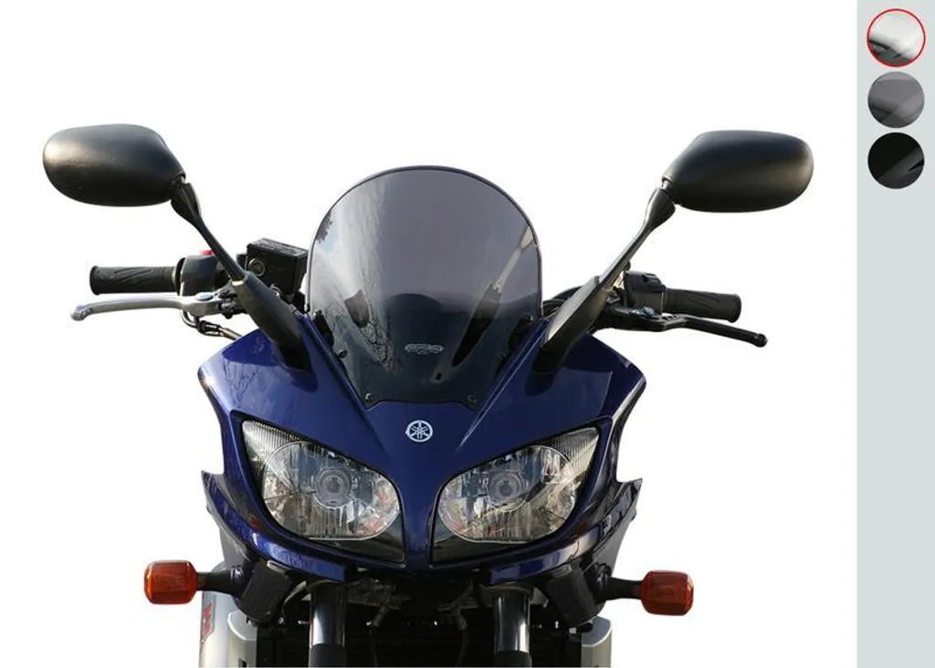 Pare-brise MRA Racing R anti-turbulence pour moto Yamaha FZS1000