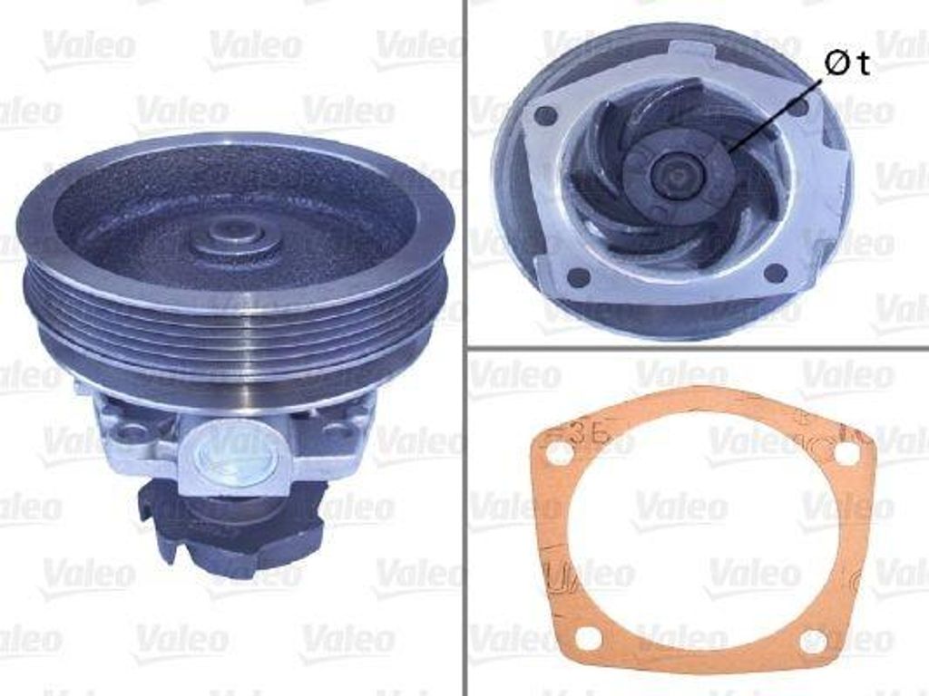 VALEO Kühlmittelpumpe Wasserpumpe für FIAT Uno Schrägheck (146) 506299