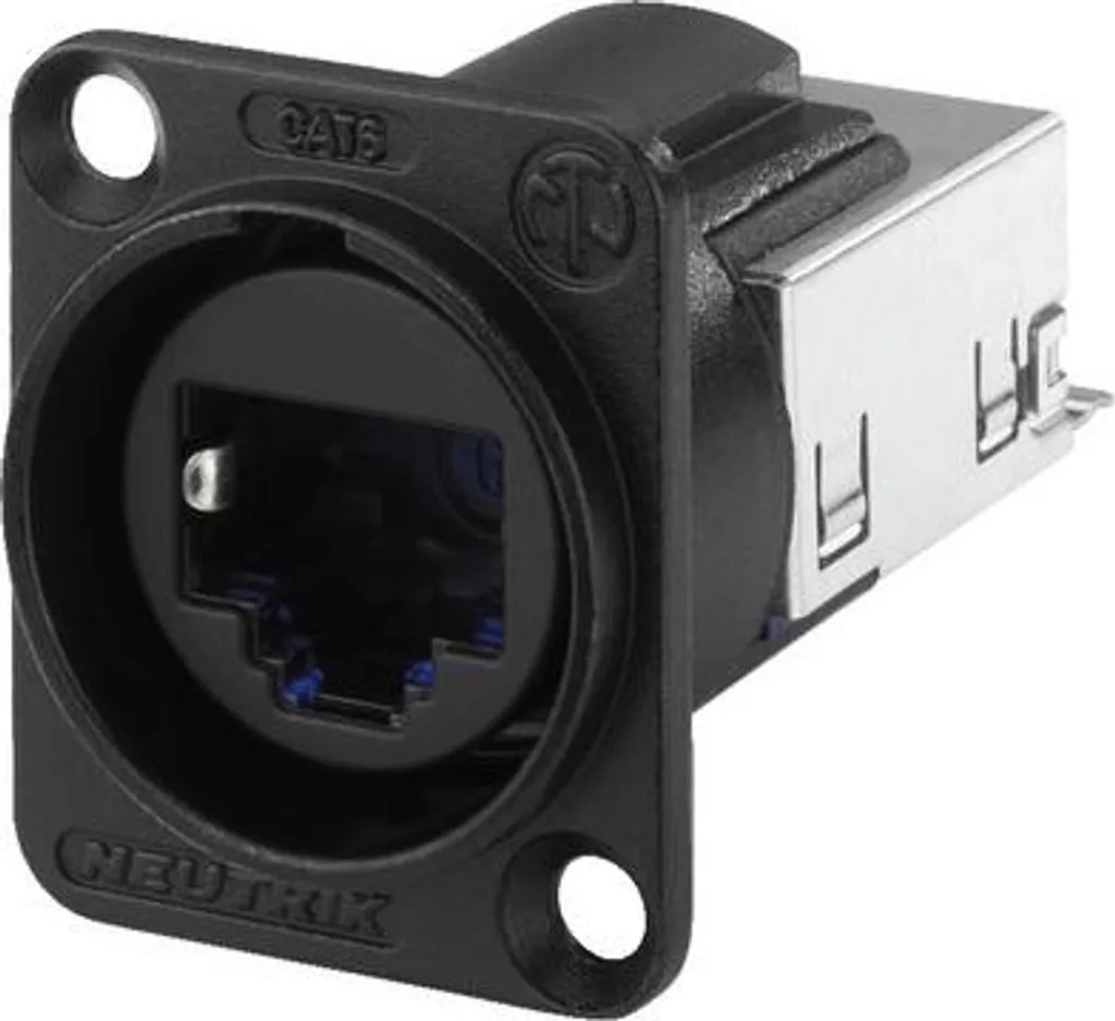 Connecteur RJ45 Femelle Monacor NE-8FDYC6B Format D pour Baie Réseau