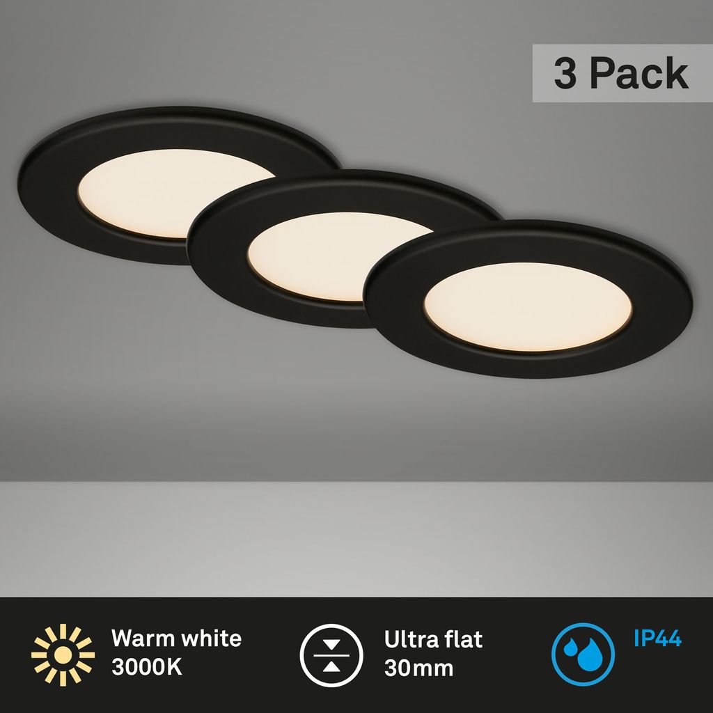 Lampe LED encastrée BRILONER LEUCHTEN THIN, 6 W, 450 lm, Image du produit 