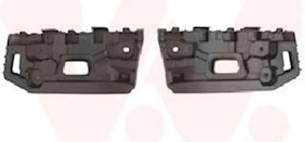 Paire de supports pare-chocs VAN WEZEL 1528569 en ABS renforcé noir