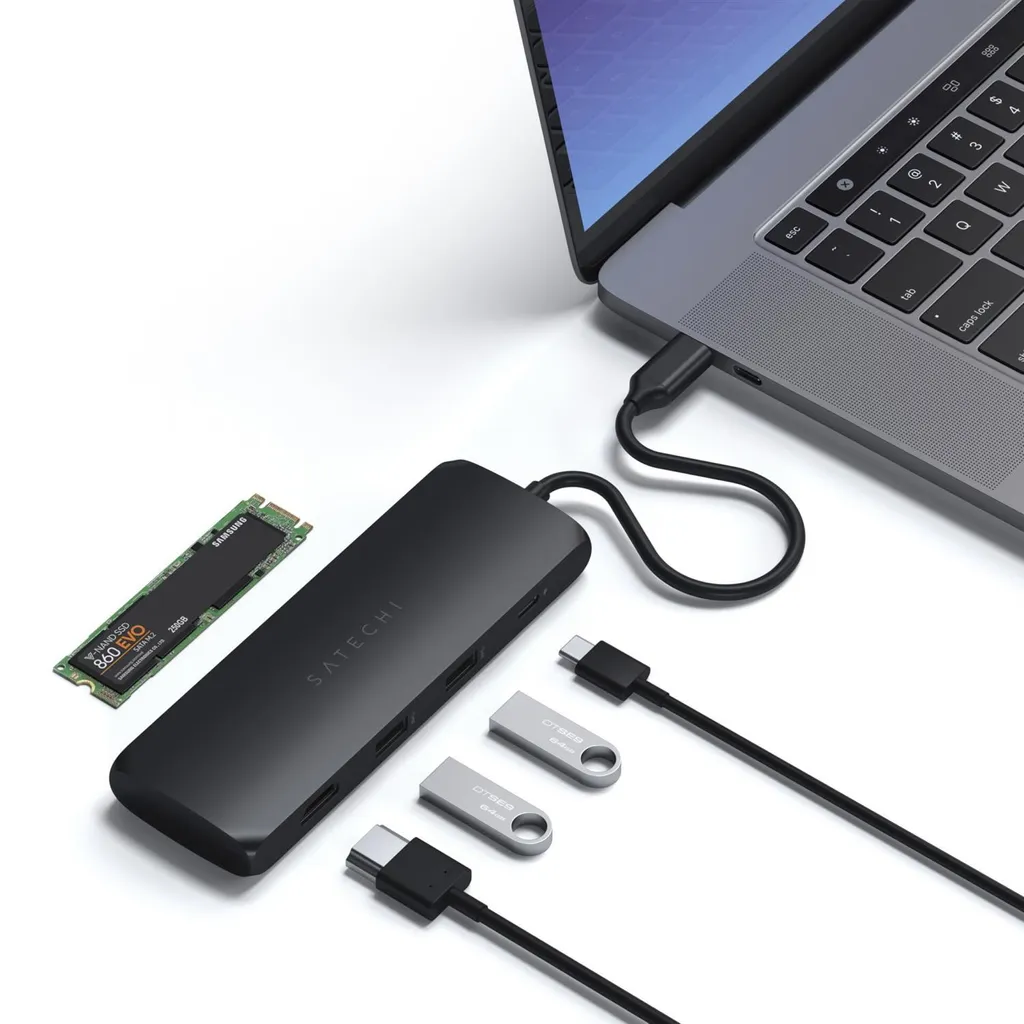 Solution ports USB insuffisants : Station Satechi ST-UCHSEK Noire - 5