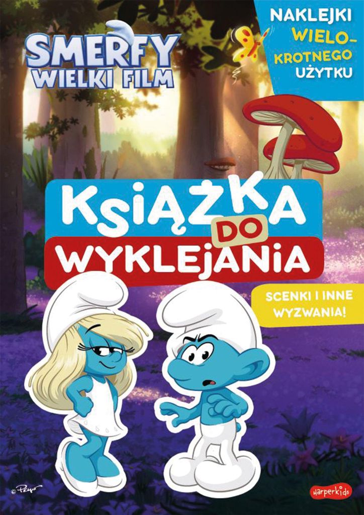 Smerfy Wielki Film Książka do wyklejania praca zbiorowa Zdjęcie produktu 