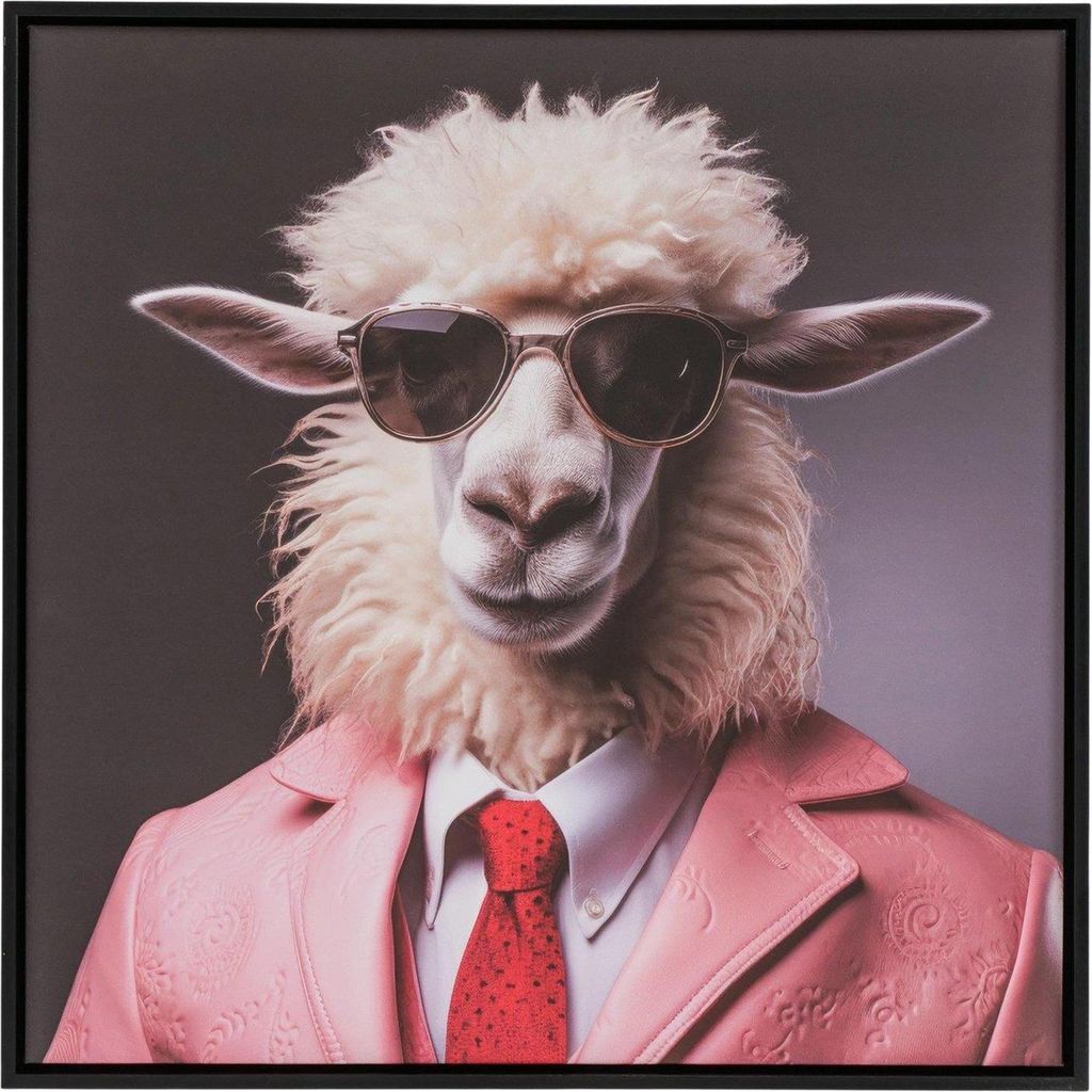Boltze Home Canvas schaap 50x50x3,5cm
