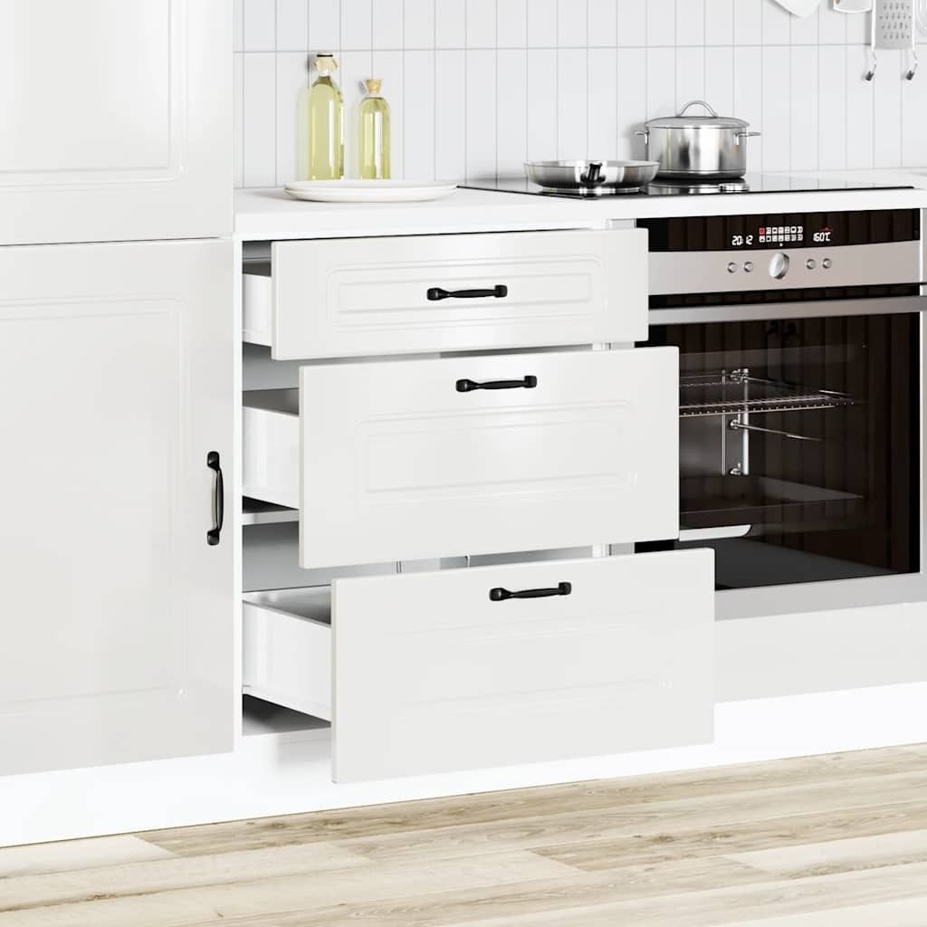 "2026 Aktion"Küchenunterschrank/Sideboard Küche Moderne Design - CLORIS - Buffetschrank - „Kalmar“ Hochglanz-Weiß Holzwerkstoff - DEMöbel26...