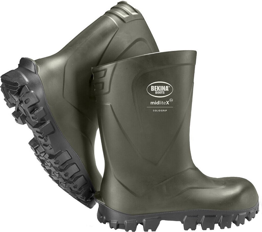 Bekina: Midlite X Solidgrip O4 Grün, Schwarz P, Größe 48 (Verpackt pro 1 Paar)