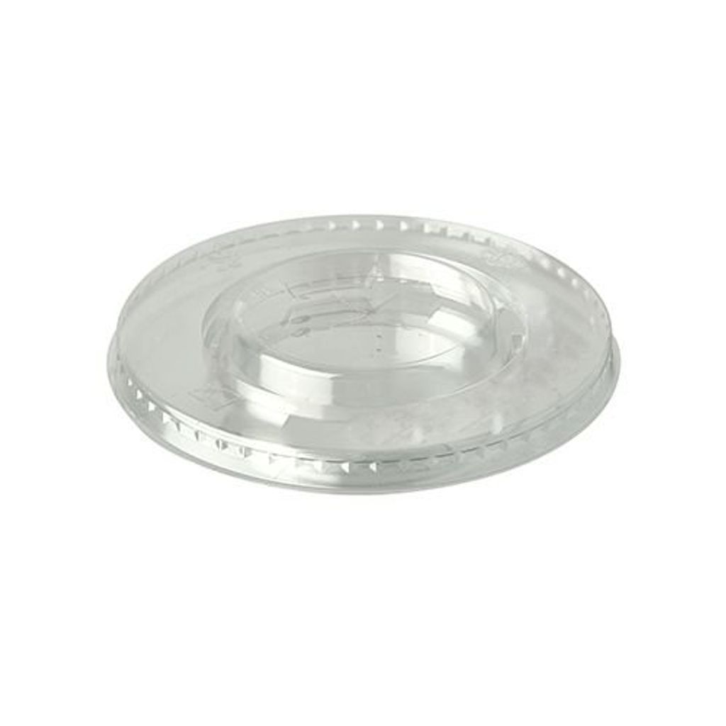 PLA-Deckel mit Loch „PURE“, Durchmesser 95 mm, 100 Stück.