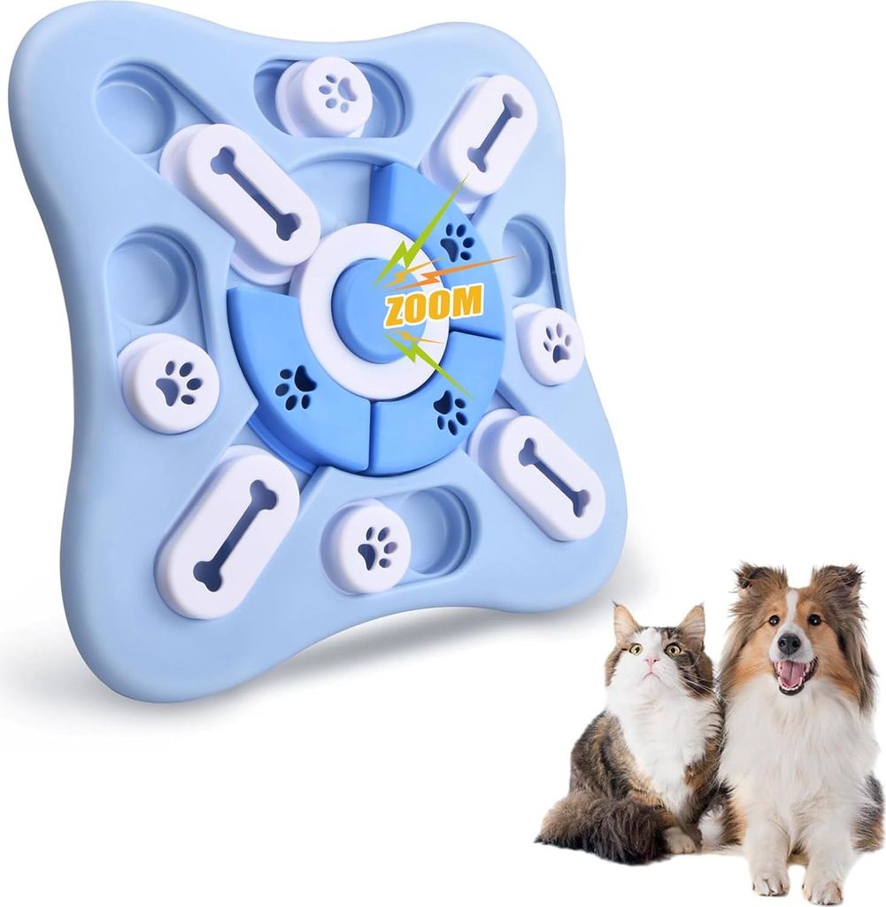 Hondenspeelgoed educatief speelgoed voor katten - puppypuzzel-feeder interactief hondenspeelgoed - piepdesign traktatiedispenser - huisdieren slow ...