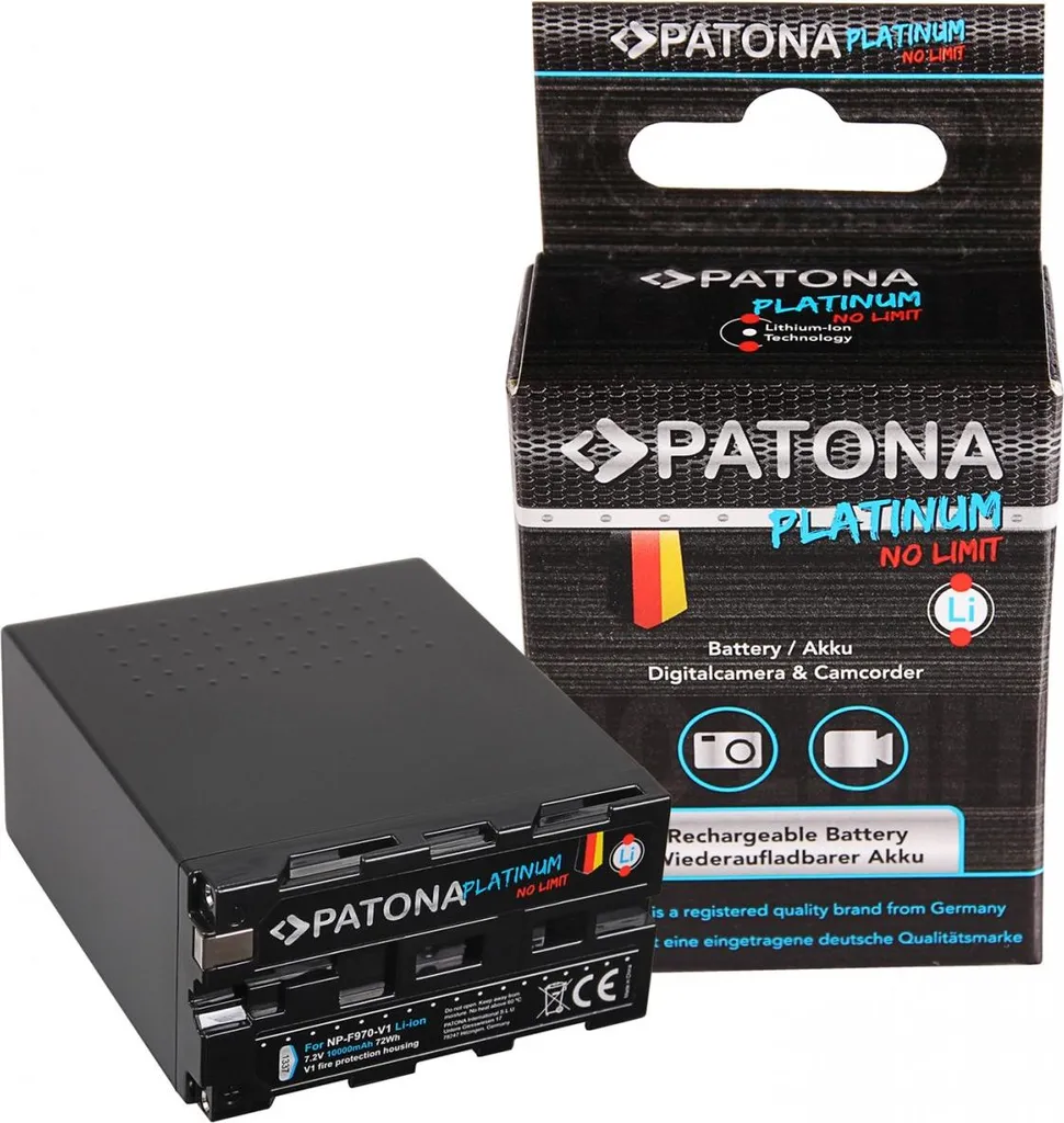 Batterie Rechargeable NP-F950 10000mAh pour Caméra et Panneau LED