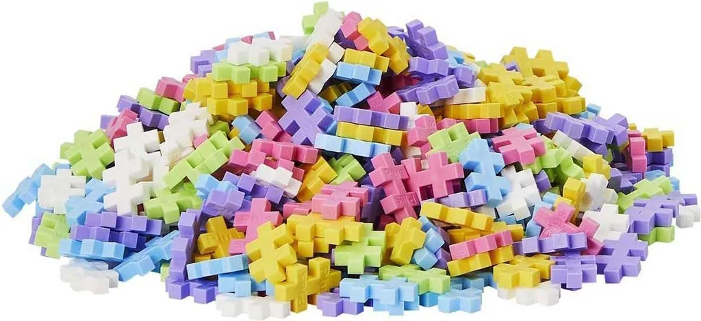 Jeu de Construction Plus-Plus Pastel en Valisette de 600 Briques Mini - 9