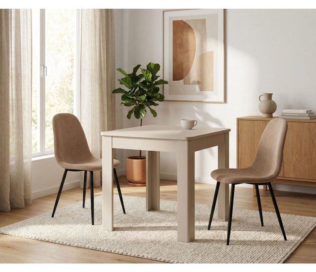 Finori Oslo 81A Esstisch Beige quadratisch, 4 Personen, 80 Produktbild 