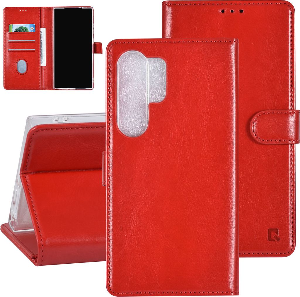 UNIQ Accessory Galaxy S24 Ultra Book type case - 3 pasjeshouder - Red