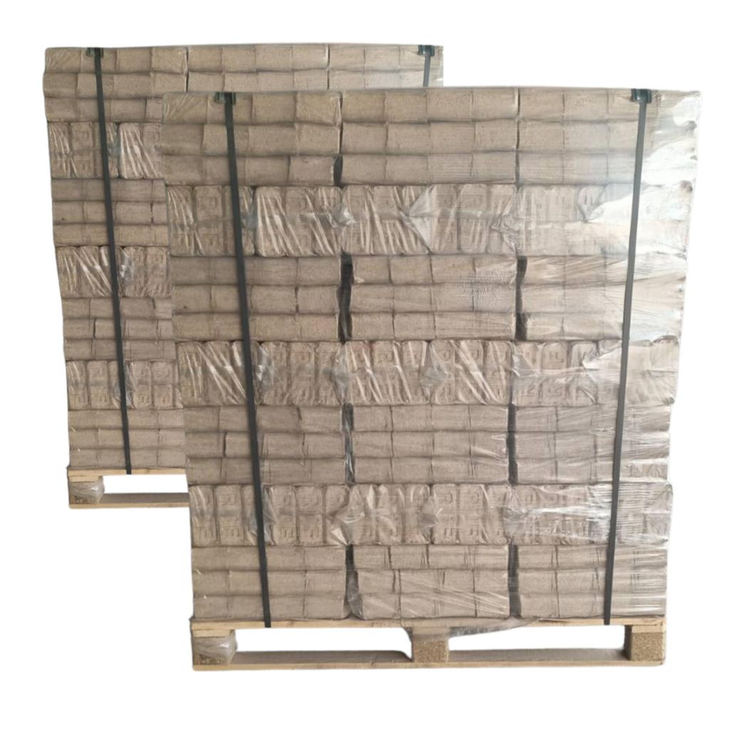 RUF BRIKETTS, 100% Buche – 1920 kg Hartholzbriketts (10 kg Packung) – Kaminbriketts Ofenbriketts, 2 Palette 1920 kg (960+960 kg)