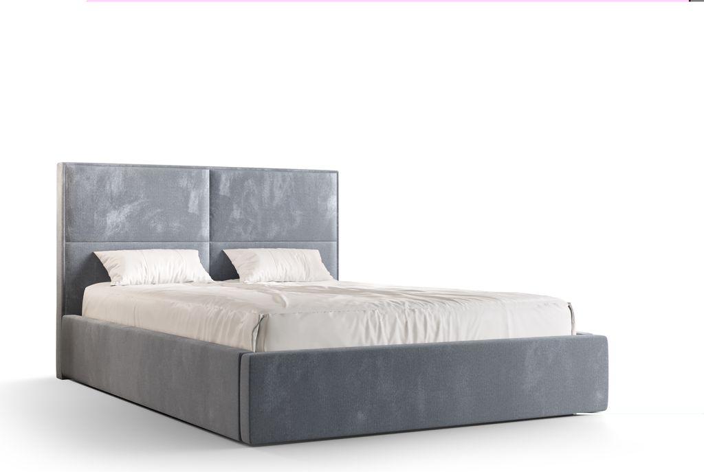 Roe Furniture | Boxspringbett - APOLLO - 160x200 cm - Hellgrau - mit Bettgestell und Bettkasten - Tagesbett - Polsterbetten - Bett Schlafzimmer