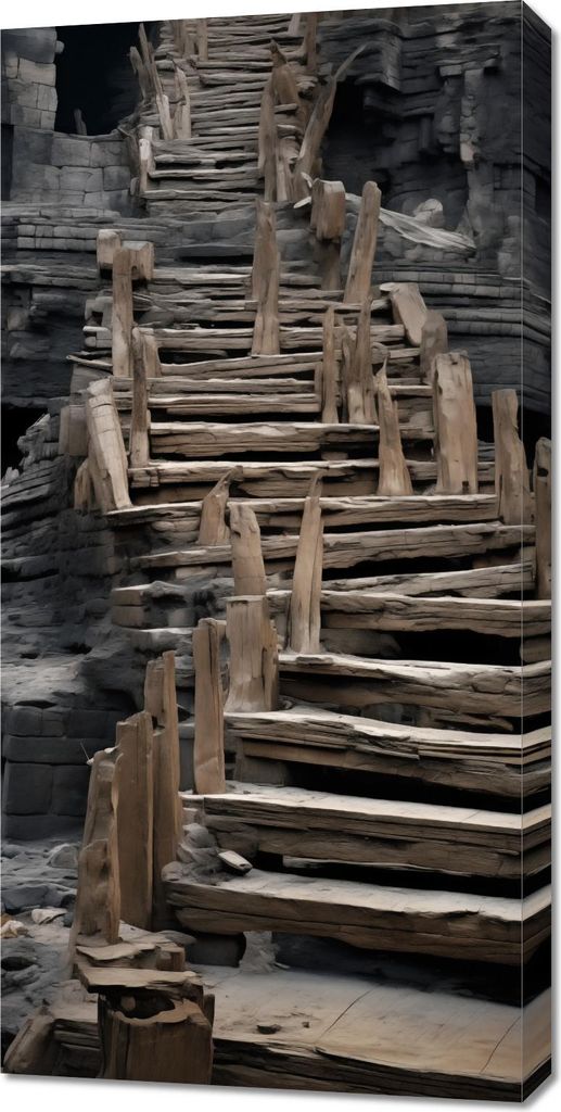 Bild 50x100cm Treppe ins Unbekannte