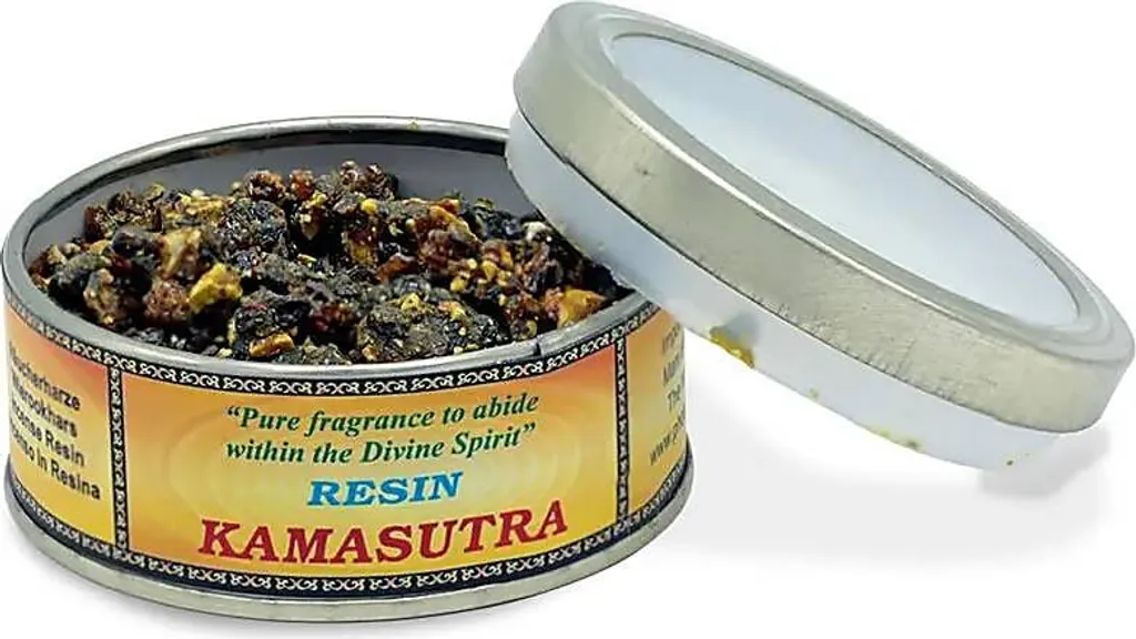Encens en Résine Kamasutra 70g - Lot de 2 Boîtes pour Ambiance Sensuelle