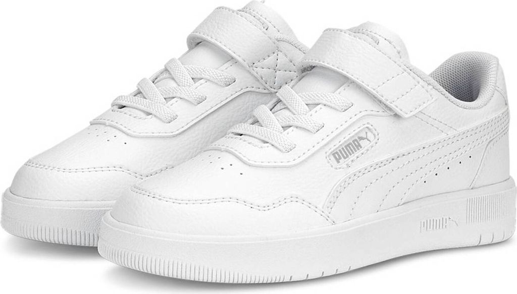 Puma Court Ultra AC PS White-White-Silver Größe EU 34