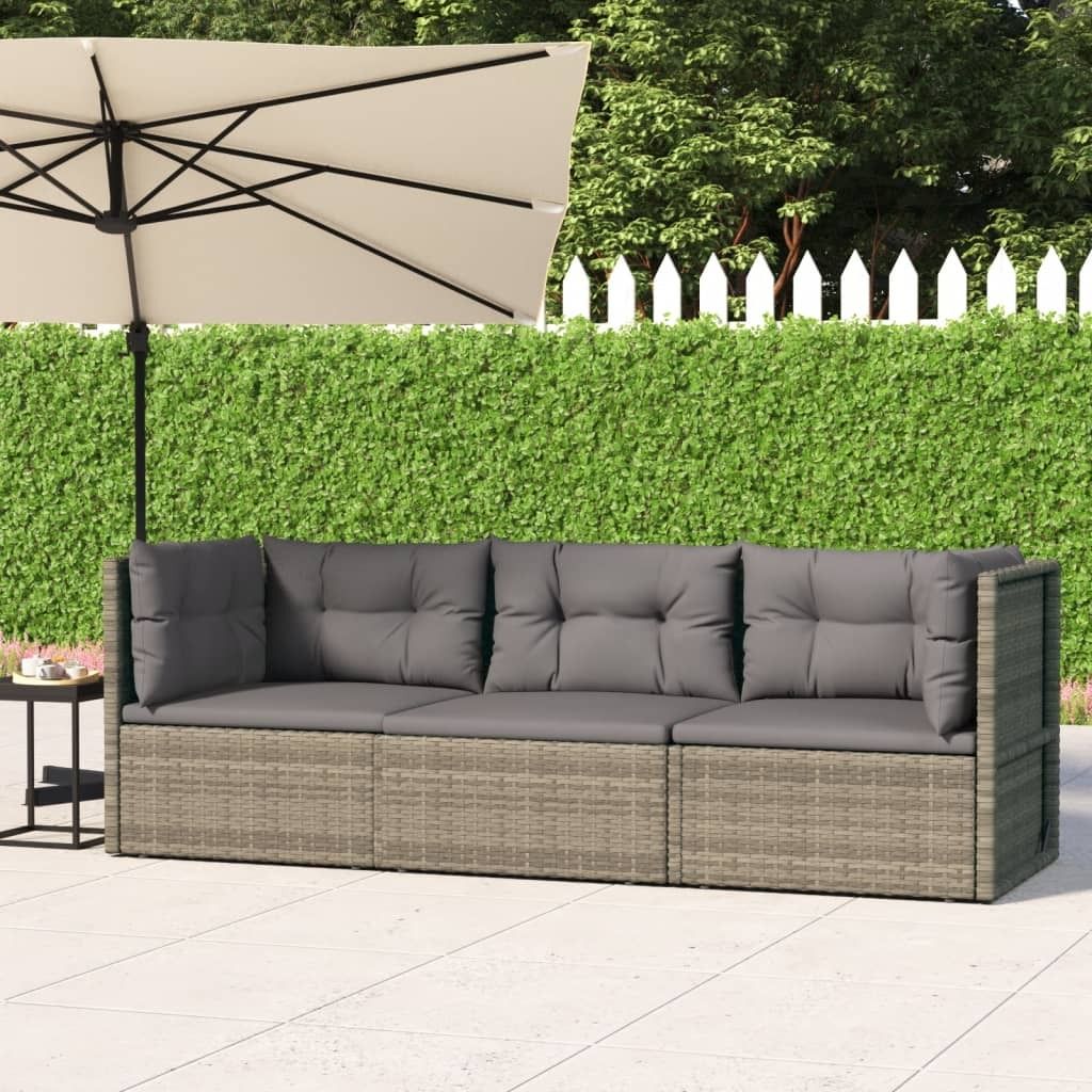 vidaXL 3tlg. GartenLoungeSet mit Kissen Kaufland.de