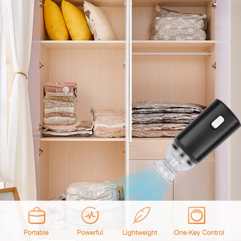 Pompe à vide électrique rechargeable USB compacte avec 5 sacs de vide - 2