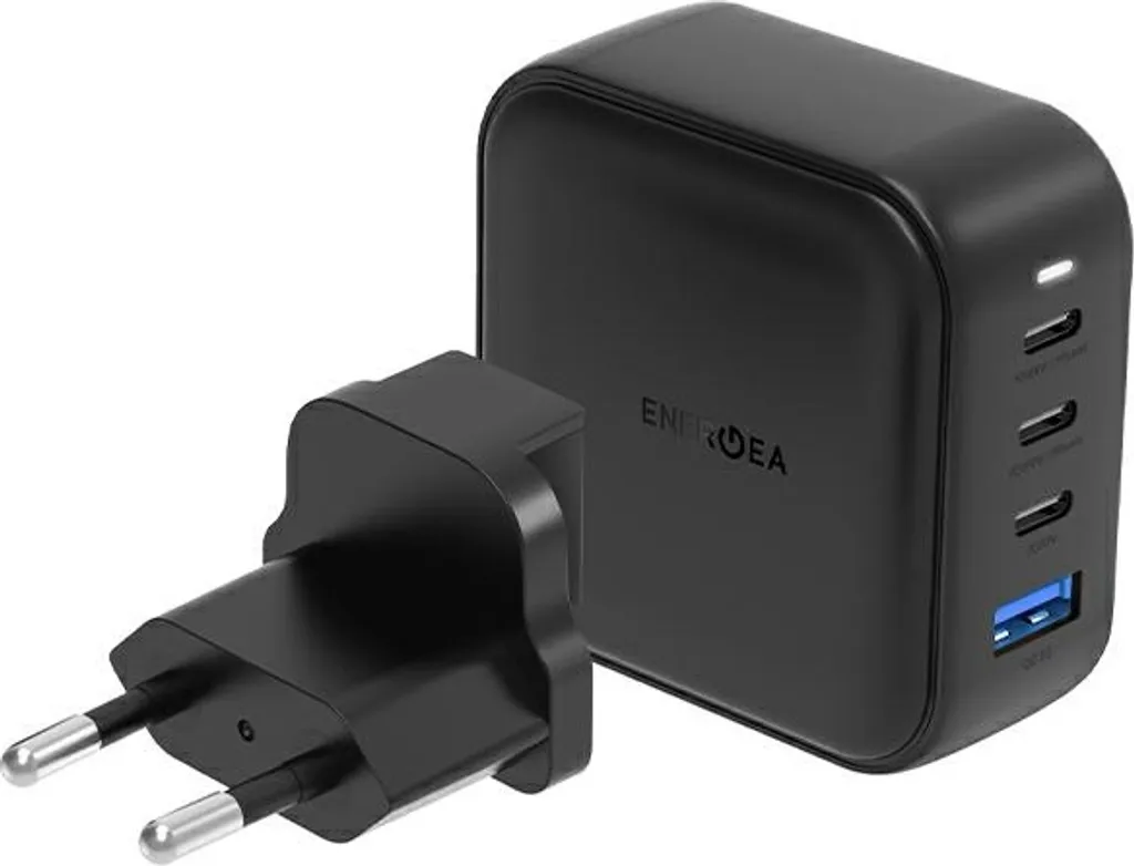 Energea Travelite GaN100 100W: Caricabatterie Universale 3C1A Nero