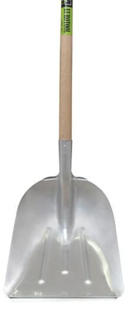 Pelle à céréales avec bandes de renfort et manche bois robuste 50cm