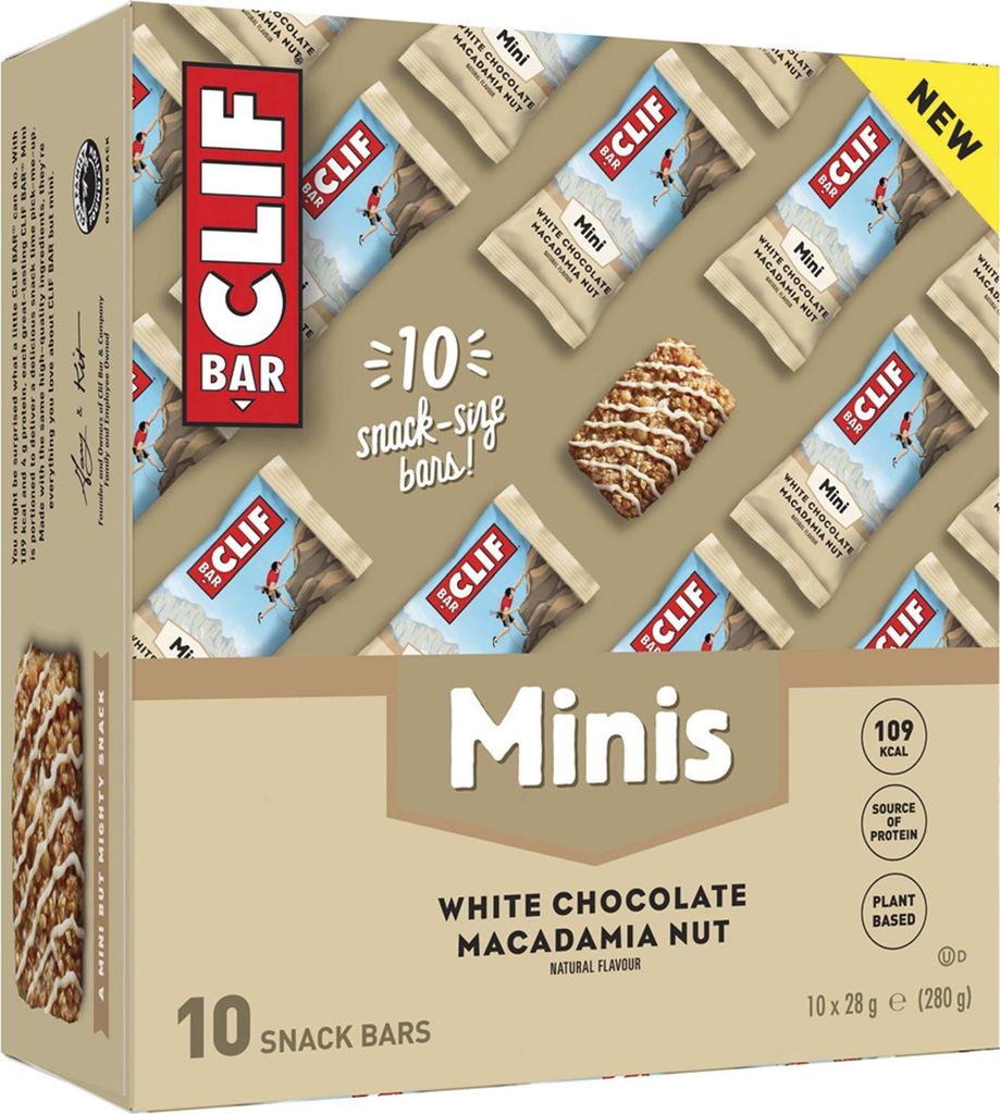 Clif Bar Energy Bar White Chocolate Macadamia Nut Minis 10x28g
