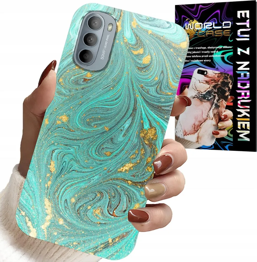 Motorola G52 G82 Marble Case & Glass - Protezione Totale Aesthetic