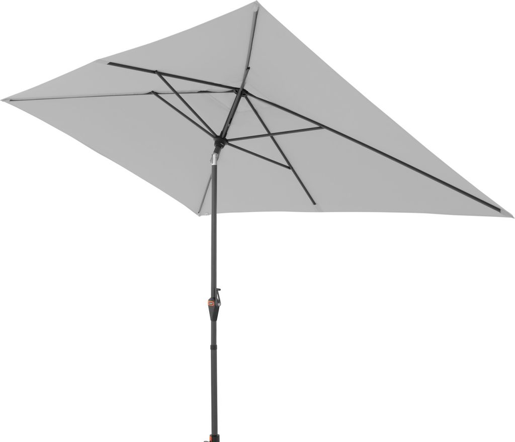 Doppler myZone Mittelmastschirm Auto-Tilt 300 x 200 Sonnenschirm 6 Farben 461465 827 Hellgrau